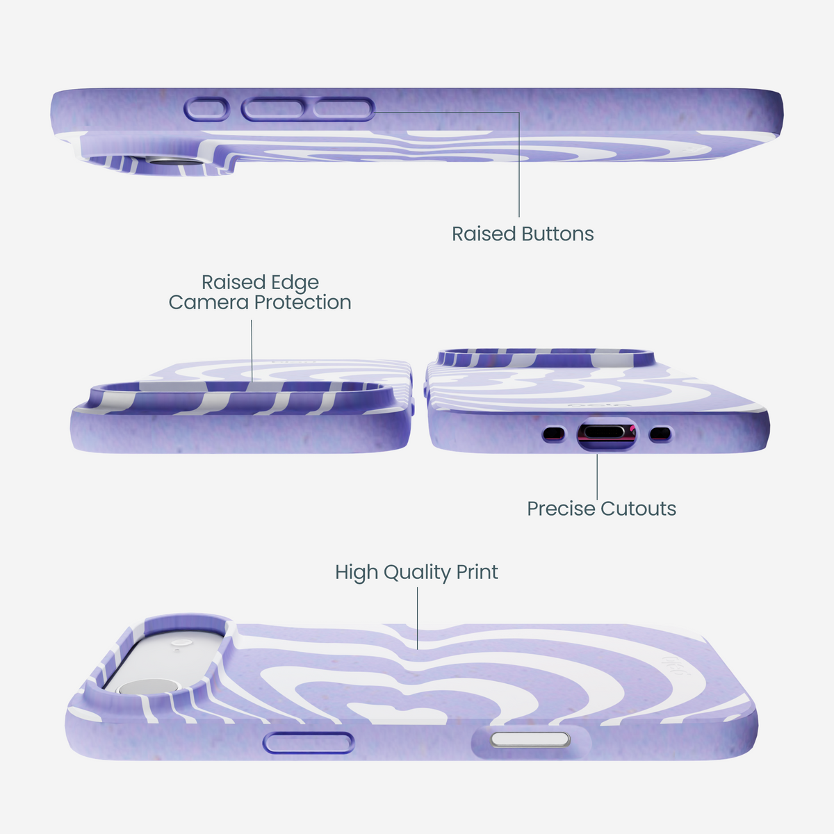 Lavender Flutter Right iPhone Air Case