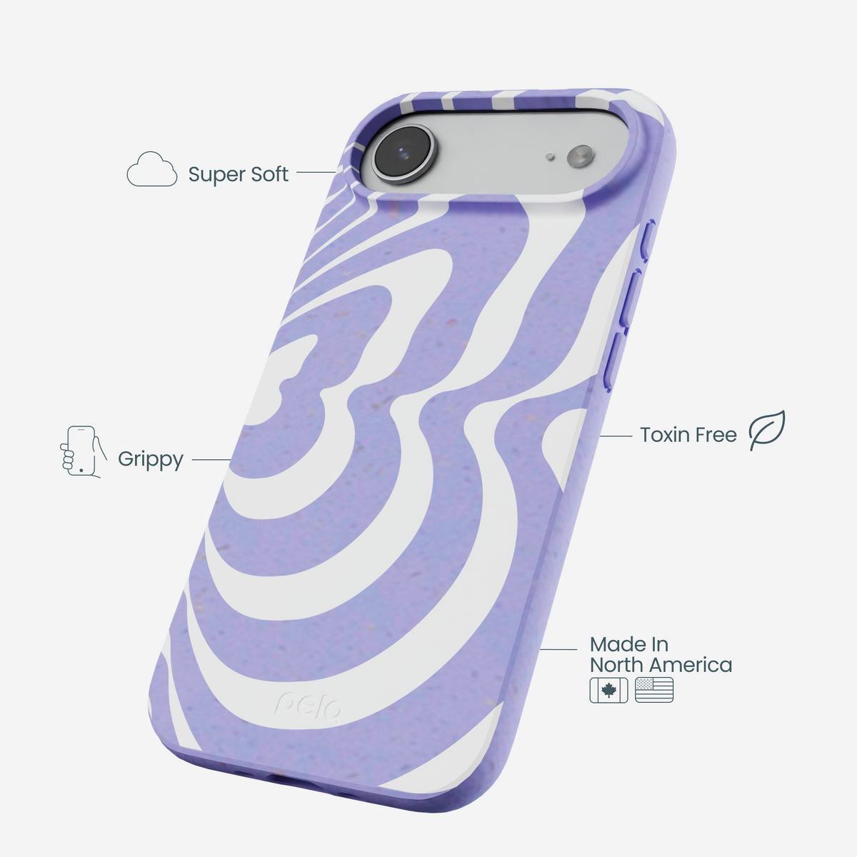Lavender Flutter Right iPhone Air Case