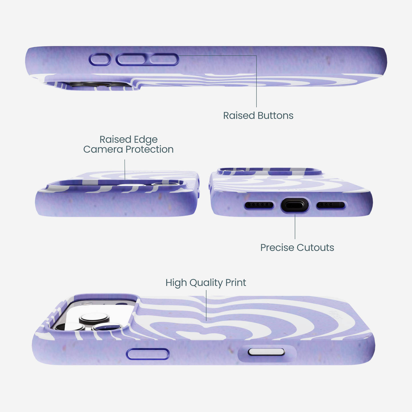 Lavender Flutter Right iPhone 17 Pro Max Case