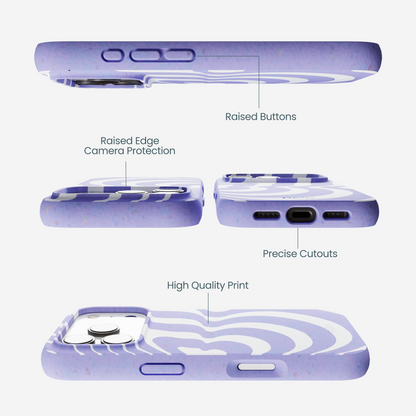 Lavender Flutter Right iPhone 17 Pro Case
