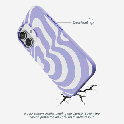 Lavender Flutter Right iPhone 17 Case