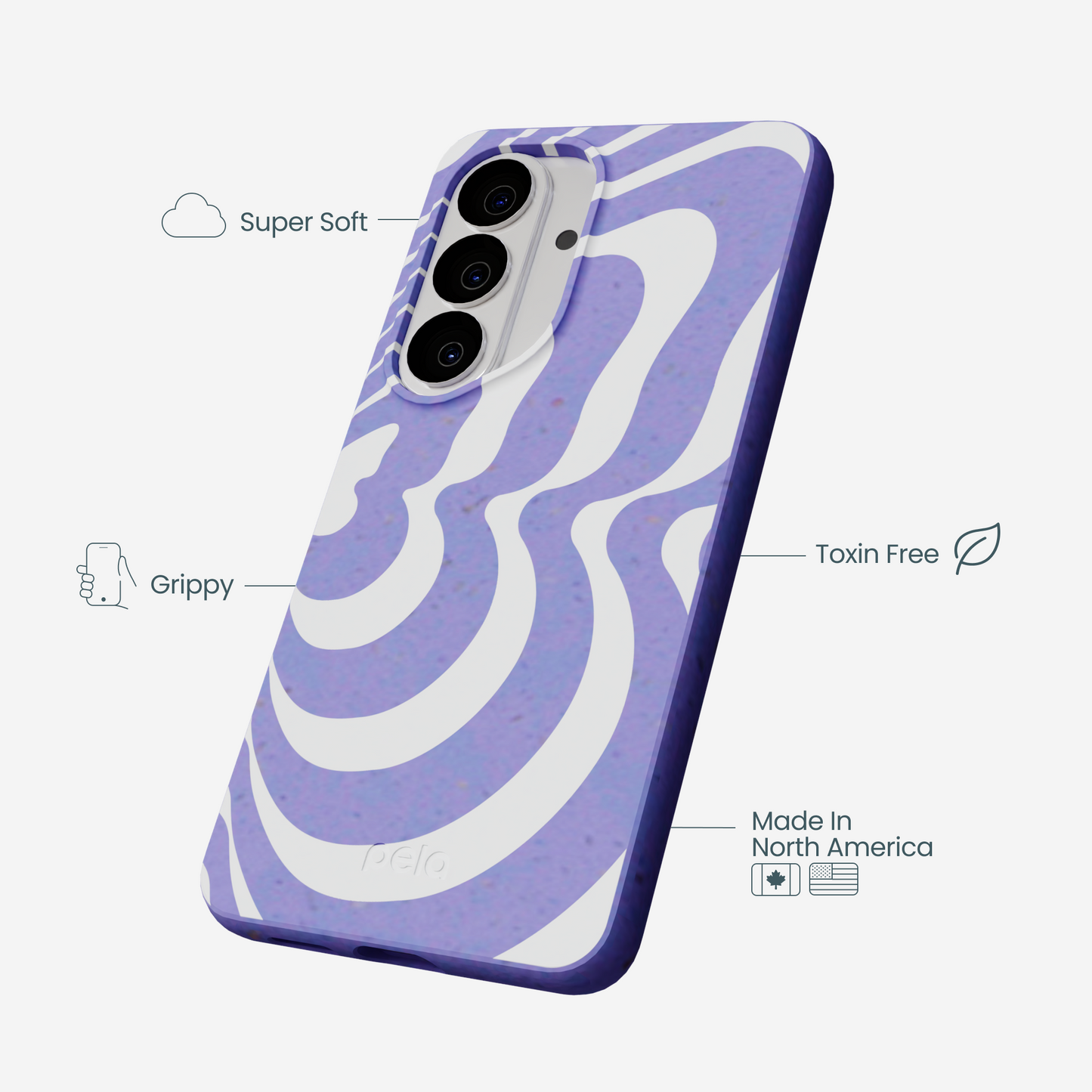 Lavender Flutter Right Samsung Galaxy S26 Case