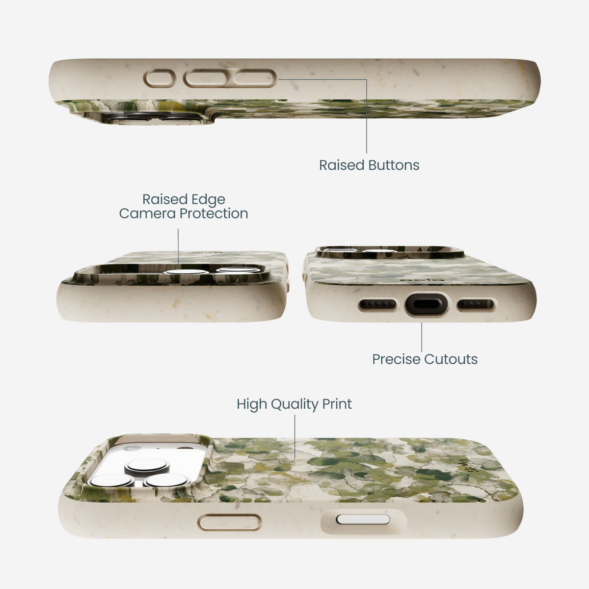 London Fog Foliage Camo iPhone 17 Pro Case