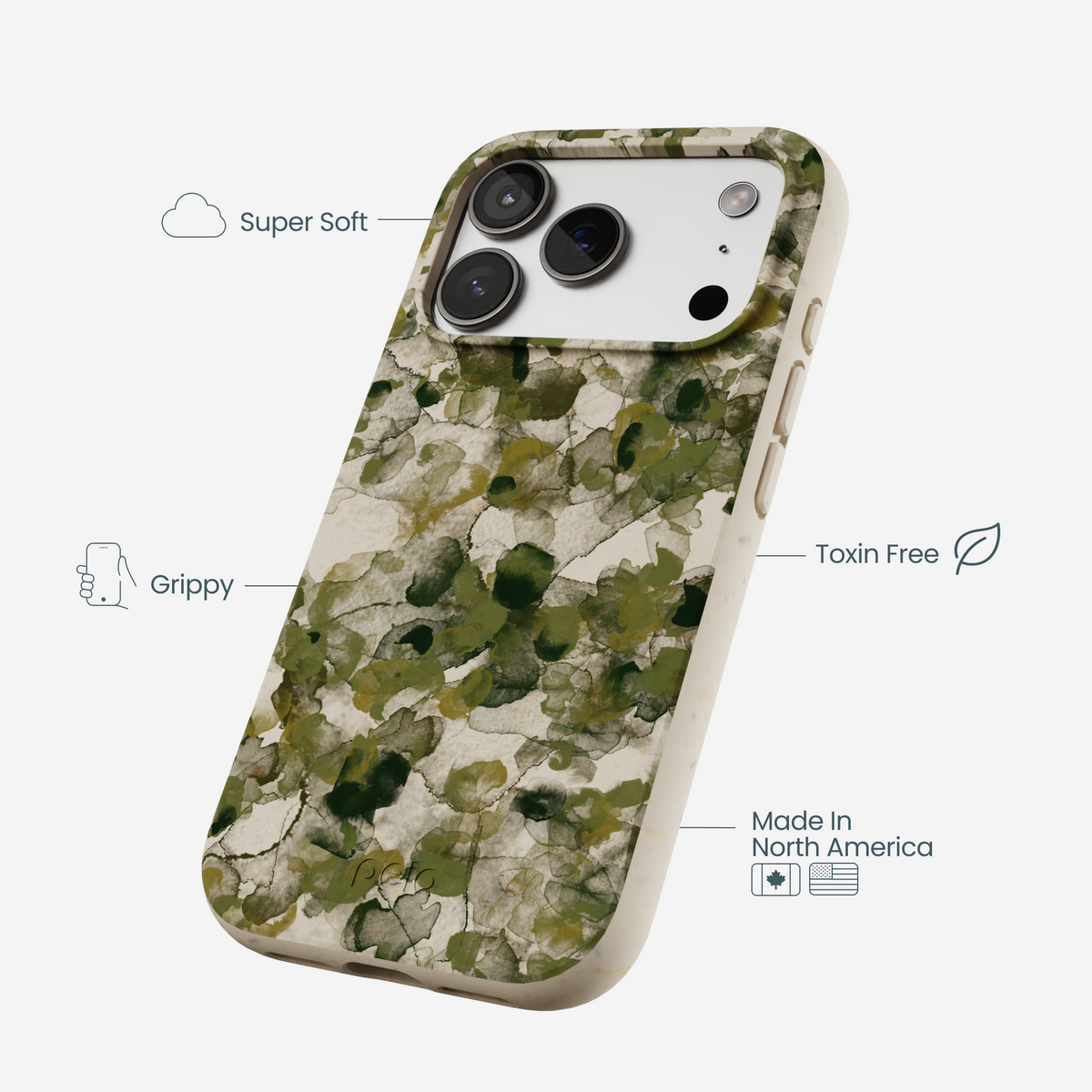 London Fog Foliage Camo iPhone 17 Pro Case