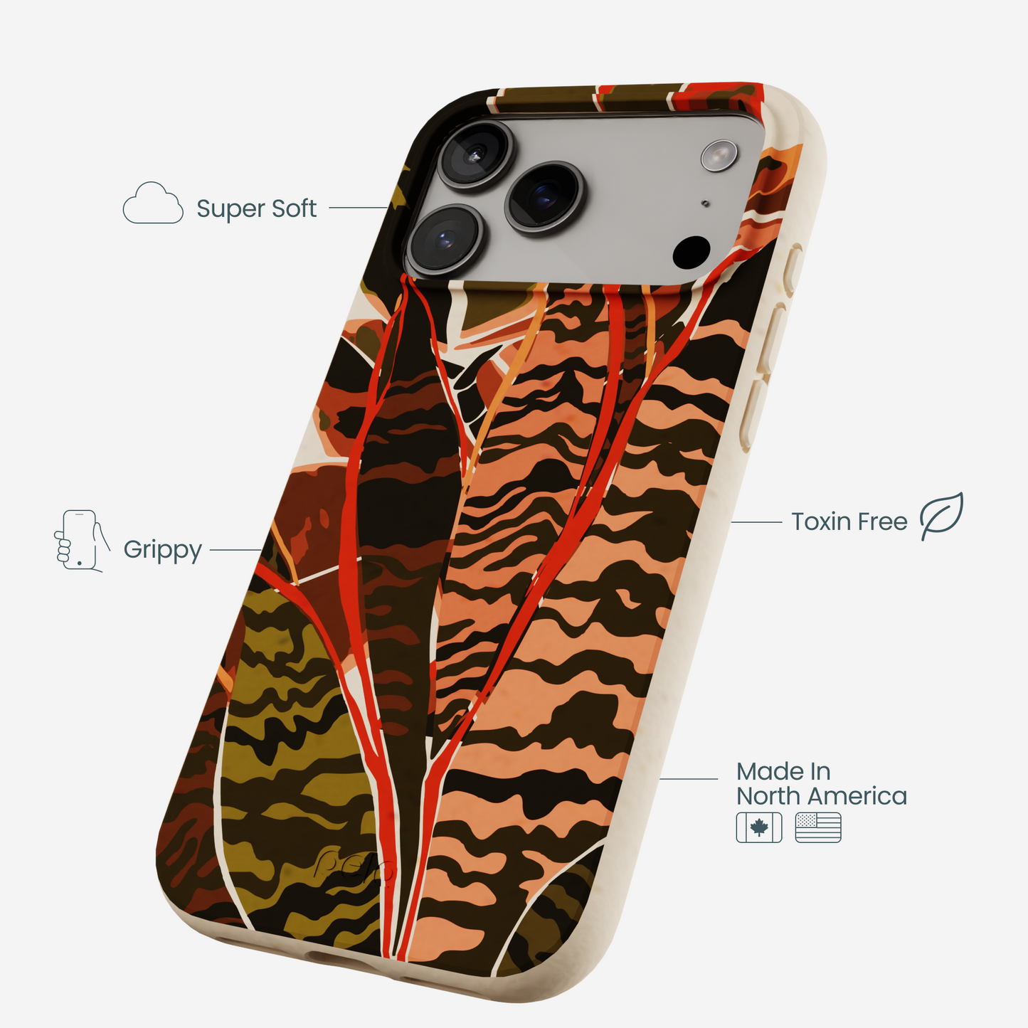 Seashell Foliage iPhone 17 Pro Max Case