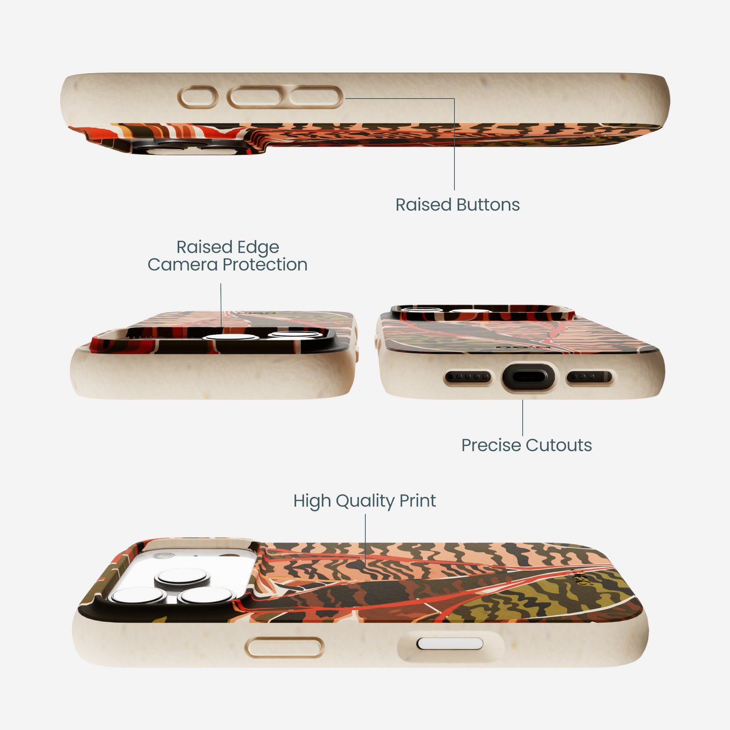 Seashell Foliage iPhone 17 Pro Case