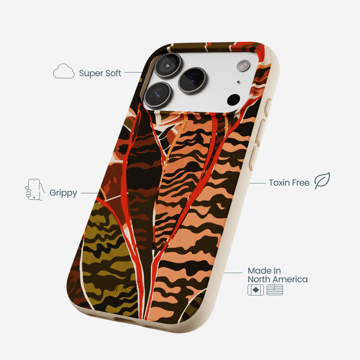 Seashell Foliage iPhone 17 Pro Case