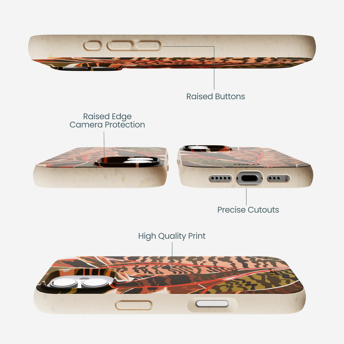 Seashell Foliage iPhone 17 Case