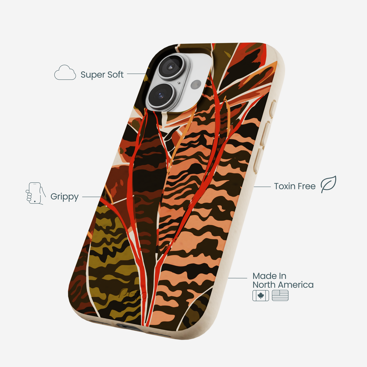 Seashell Foliage iPhone 17 Case
