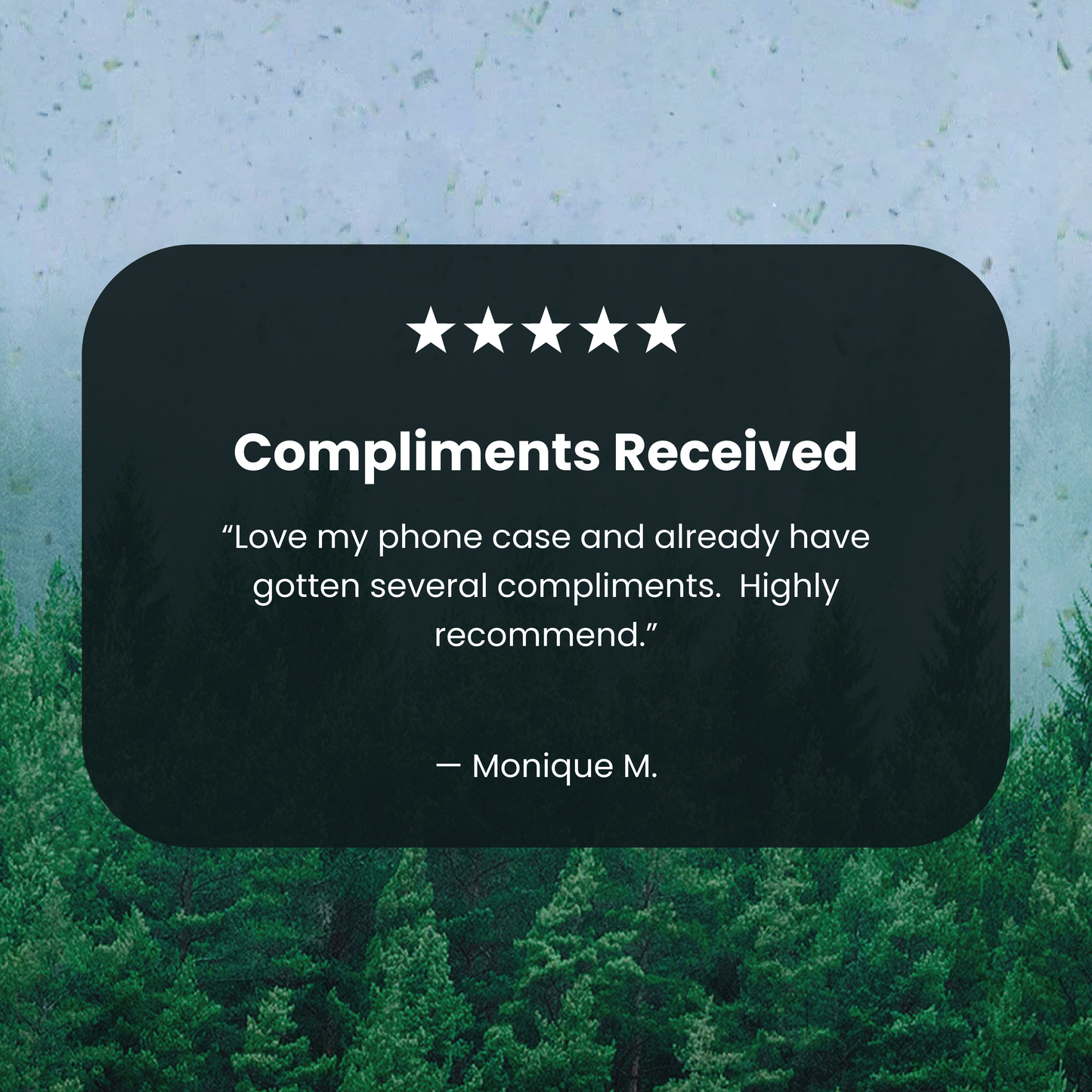 Powder Blue Forest Mist iPhone Air Case