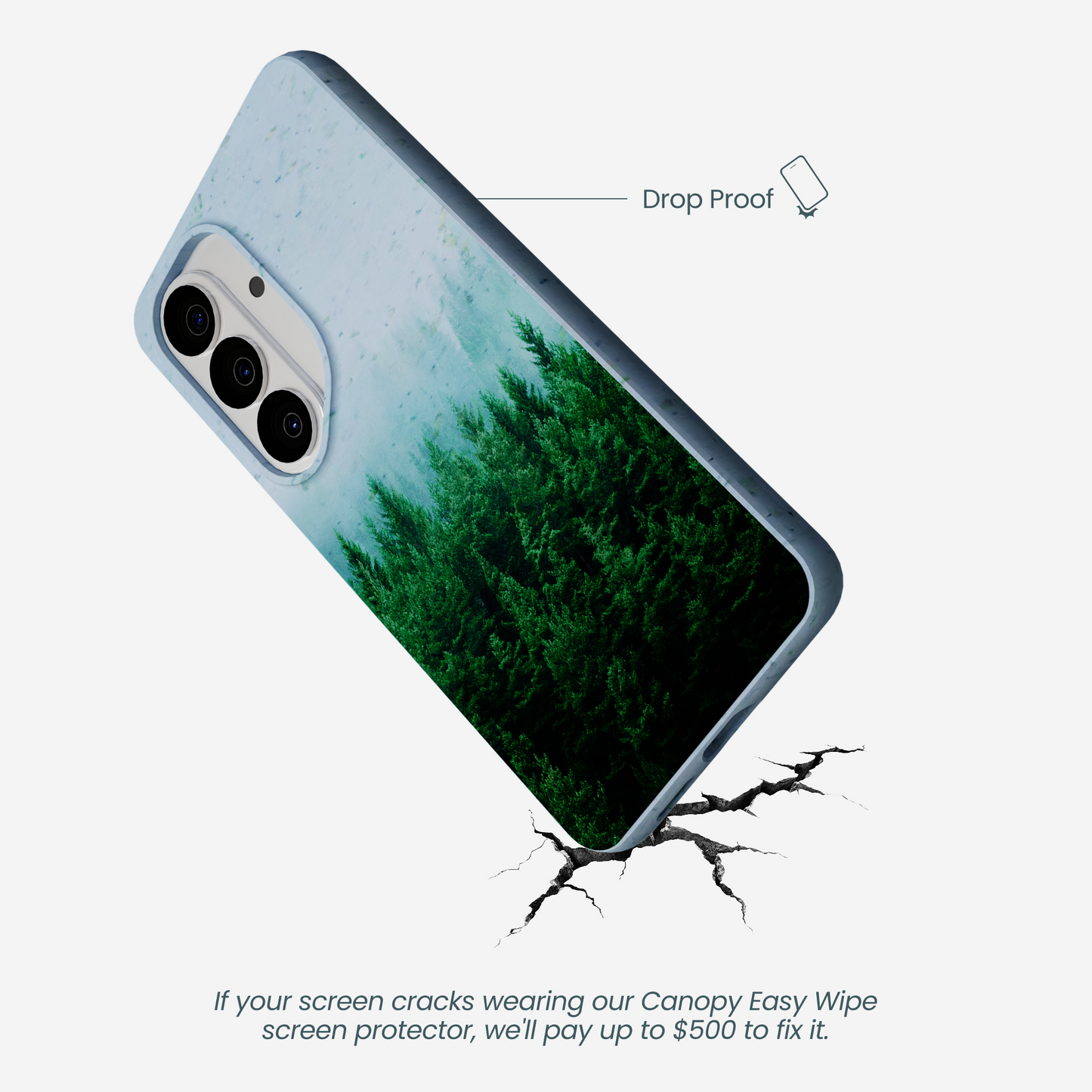 Powder Blue Forest Mist Samsung Galaxy S26 Case