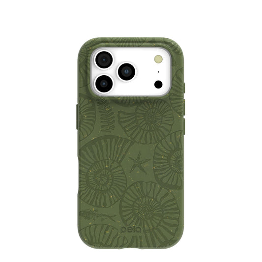 Forest Floor Fossil Spiral iPhone 17 Pro Case