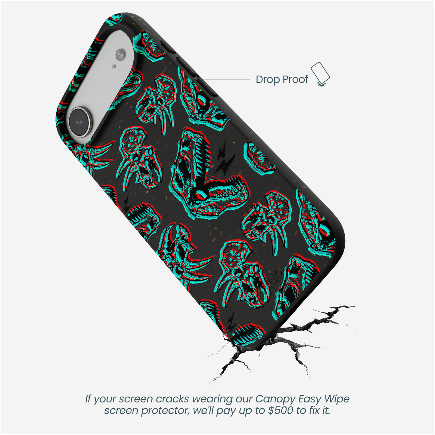 Black Fossilized iPhone Air Case