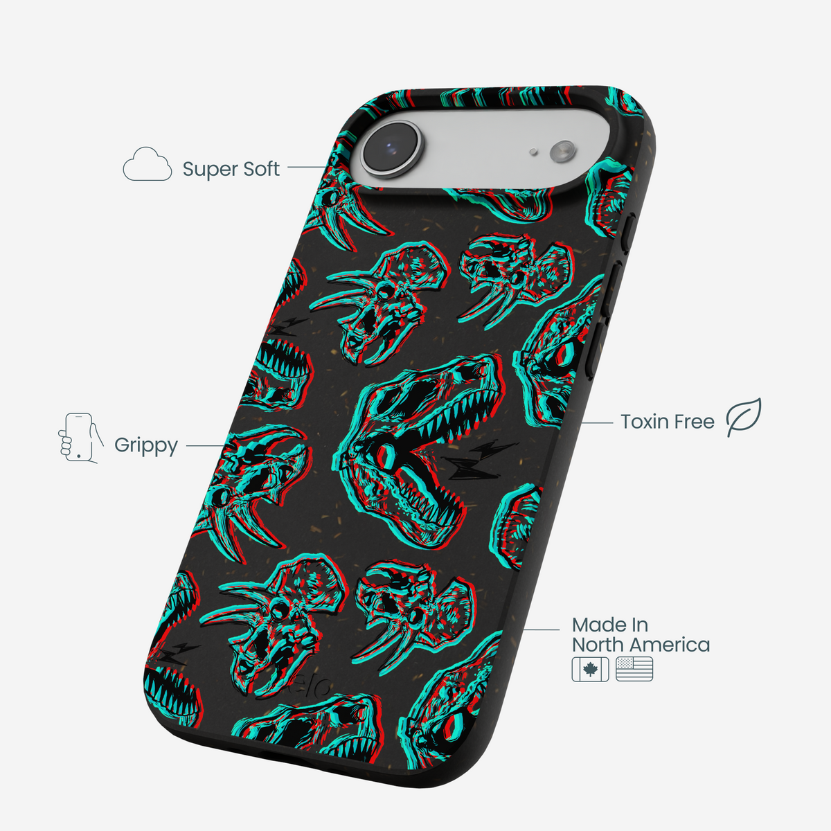 Black Fossilized iPhone Air Case