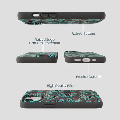 Black Fossilized iPhone 16e/17e Case