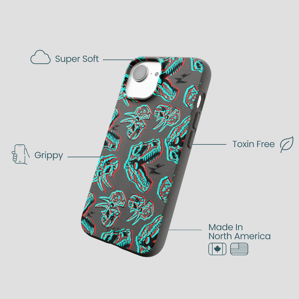 Black Fossilized iPhone 16e/17e Case