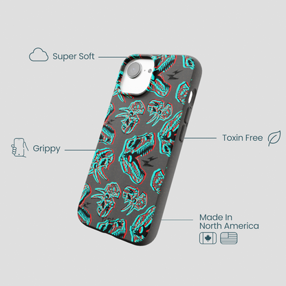Black Fossilized iPhone 16e/17e Case