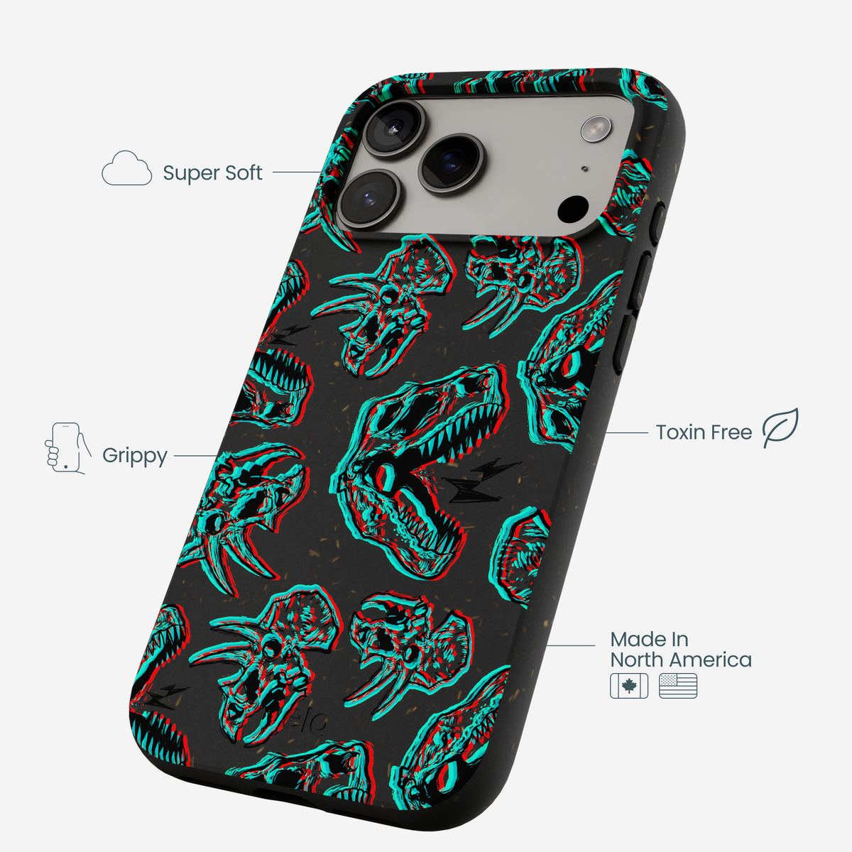 Black Fossilized iPhone 17 Pro Max Case