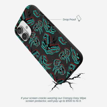 Black Fossilized iPhone 17 Case