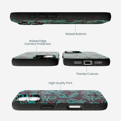 Black Fossilized iPhone 17 Case