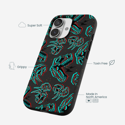 Black Fossilized iPhone 17 Case