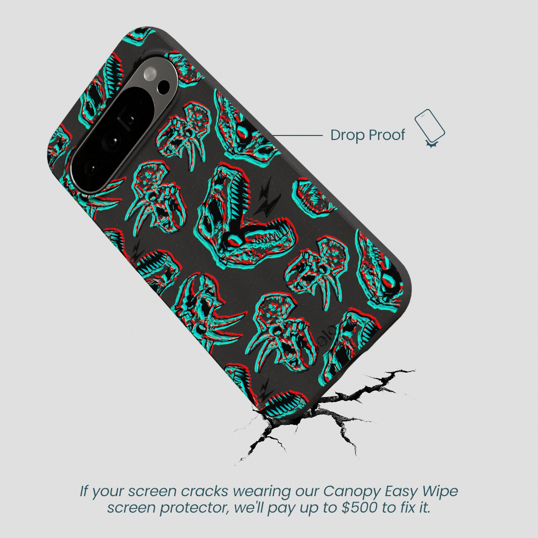 Black Fossilized Google Pixel 10 Pro XL Case