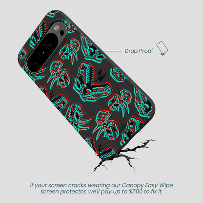 Black Fossilized Google Pixel 10 Pro XL Case