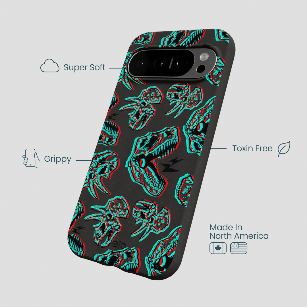 Black Fossilized Google Pixel 10 Pro XL Case
