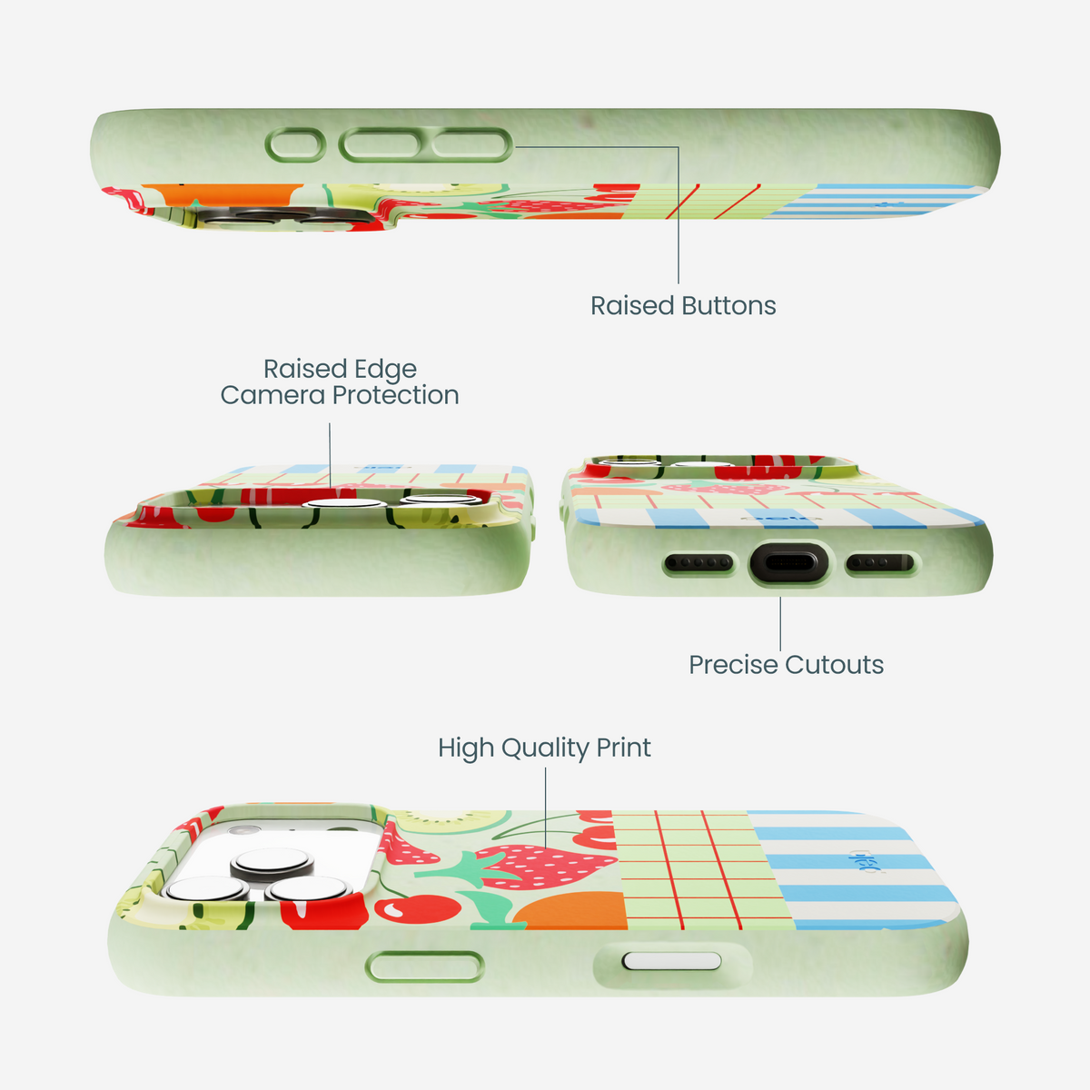 Sage Green Fresh Picnic iPhone 17 Pro Case