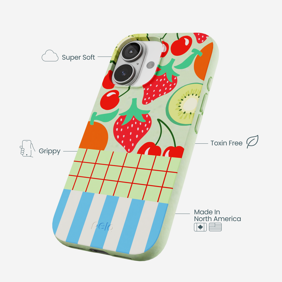 Sage Green Fresh Picnic iPhone 17 Case