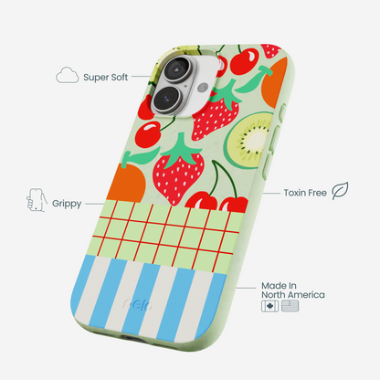Sage Green Fresh Picnic iPhone 17 Case