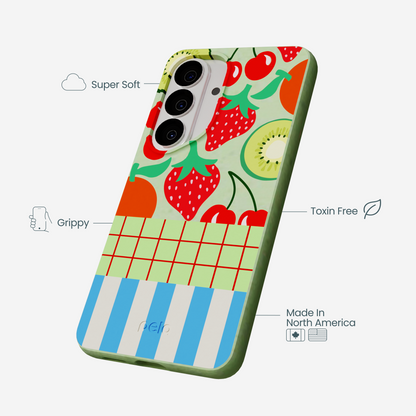 Sage Green Fresh Picnic Samsung Galaxy S26 Case