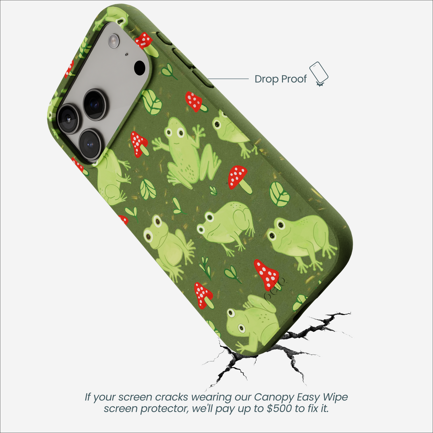 Forest Floor Frog Folk iPhone 17 Pro Max Case