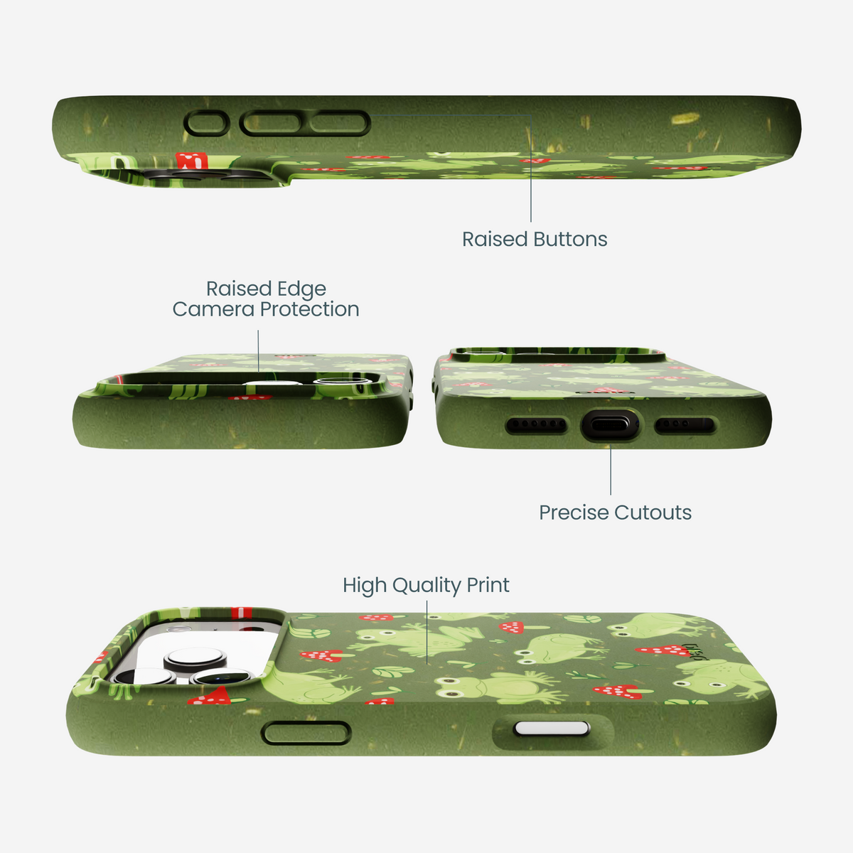 Forest Floor Frog Folk iPhone 17 Pro Max Case