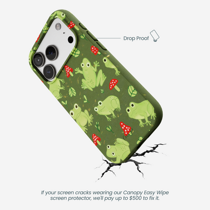 Forest Floor Frog Folk iPhone 17 Pro Case