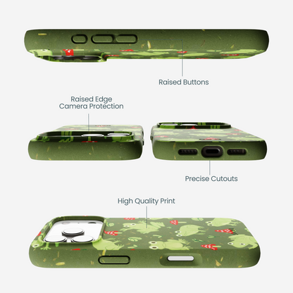 Forest Floor Frog Folk iPhone 17 Pro Case