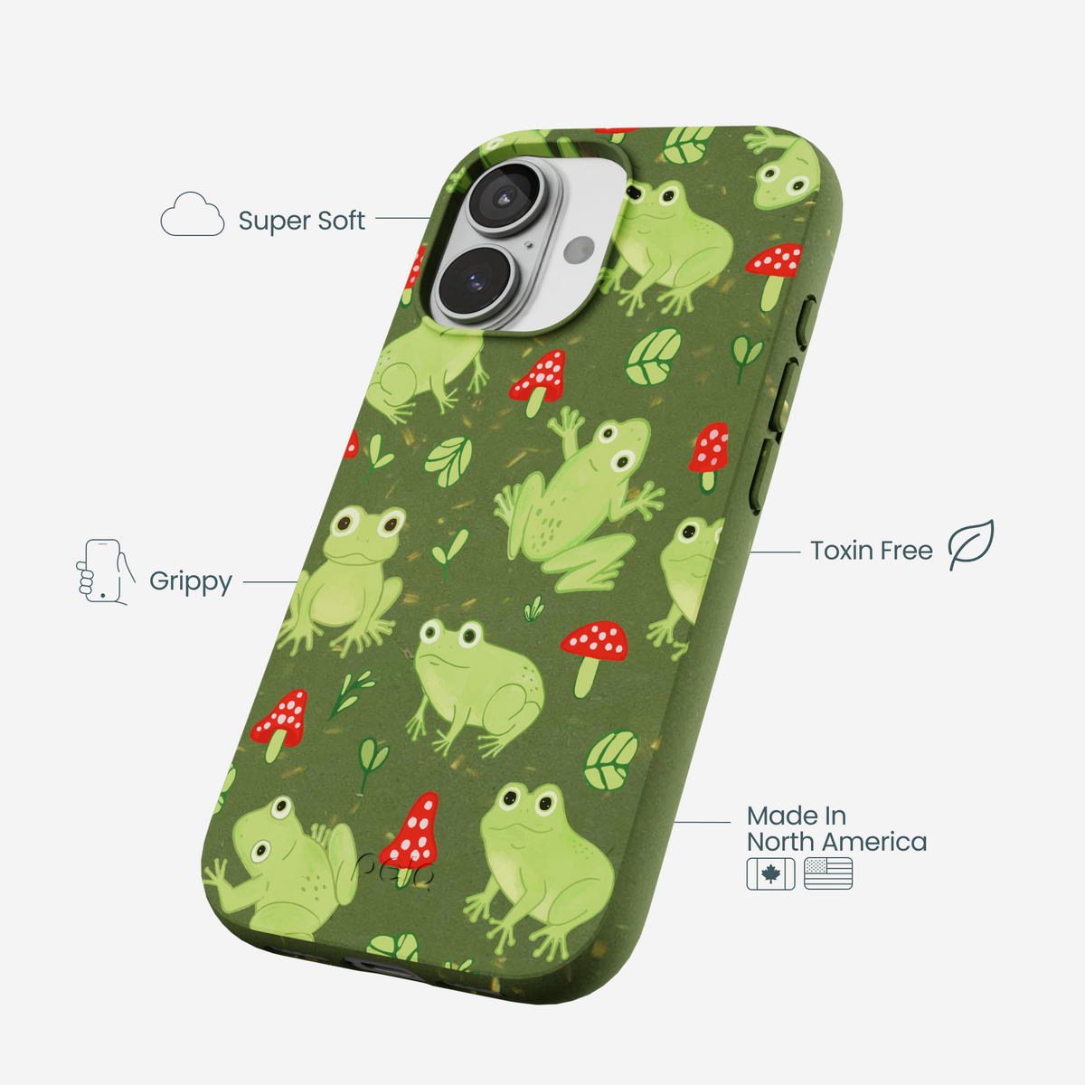 Forest Floor Frog Folk iPhone 17 Case