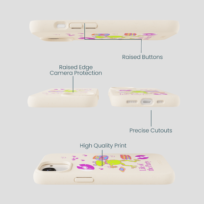 Seashell Frog Party iPhone 16e/17e Case