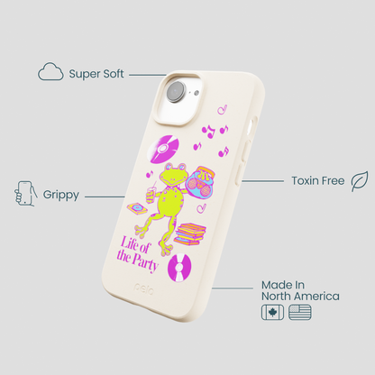 Seashell Frog Party iPhone 16e/17e Case