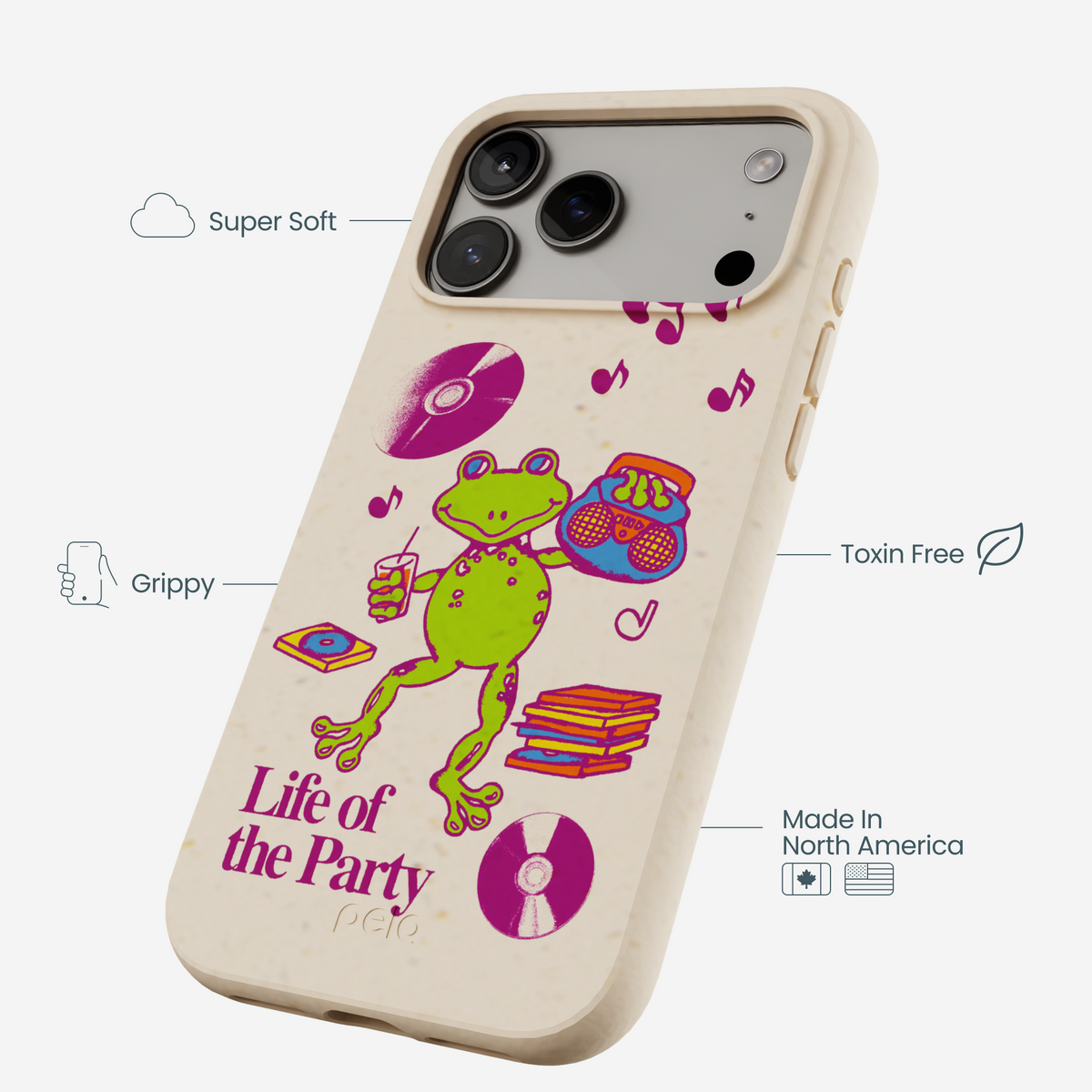 Seashell Frog Party iPhone 17 Pro Max Case