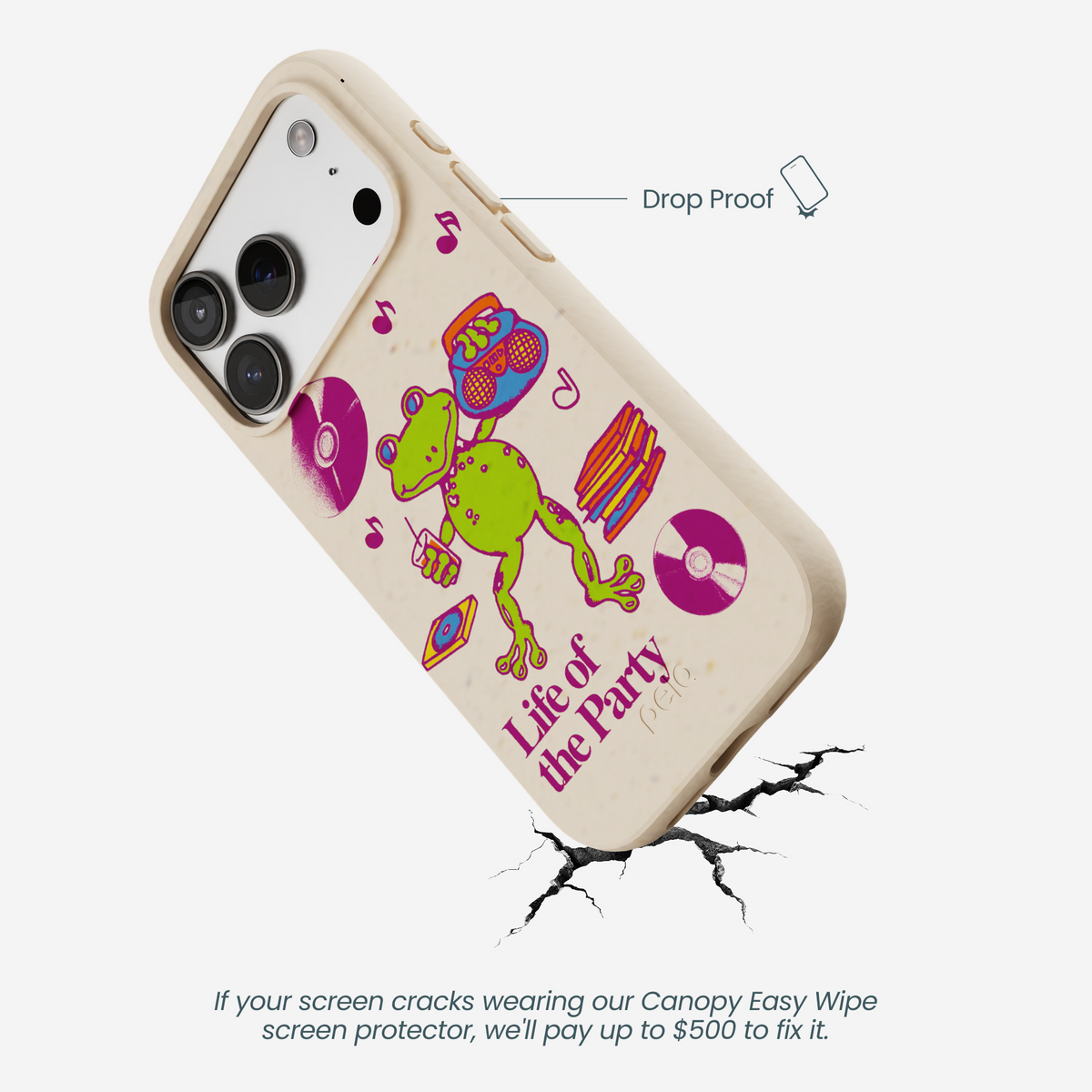 Seashell Frog Party iPhone 17 Pro Case