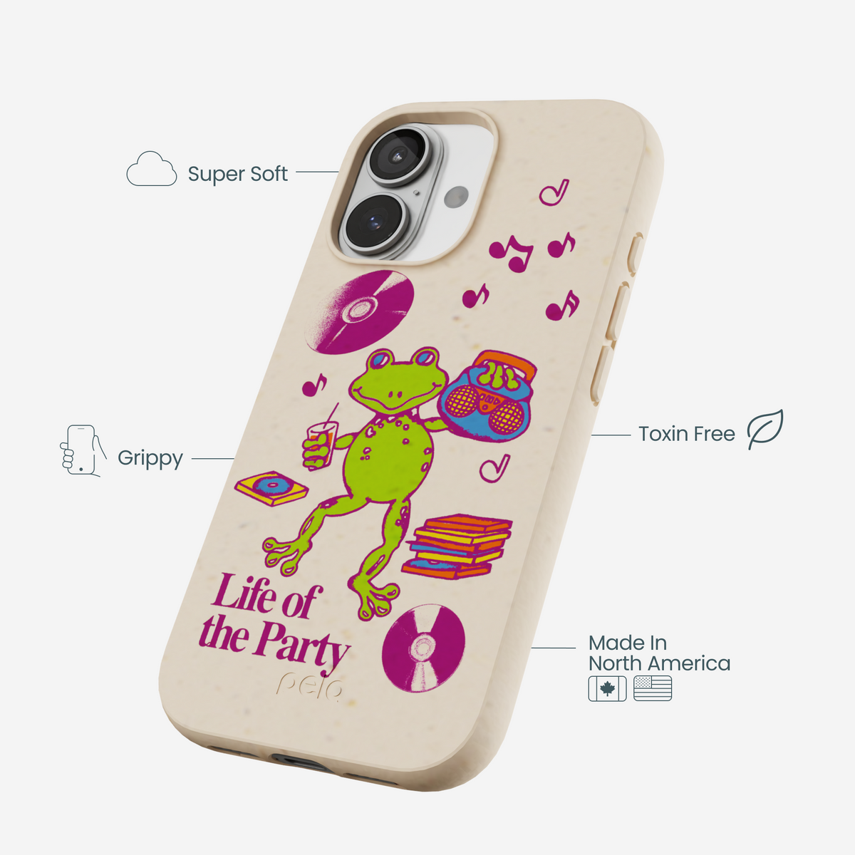 Seashell Frog Party iPhone 17 Case