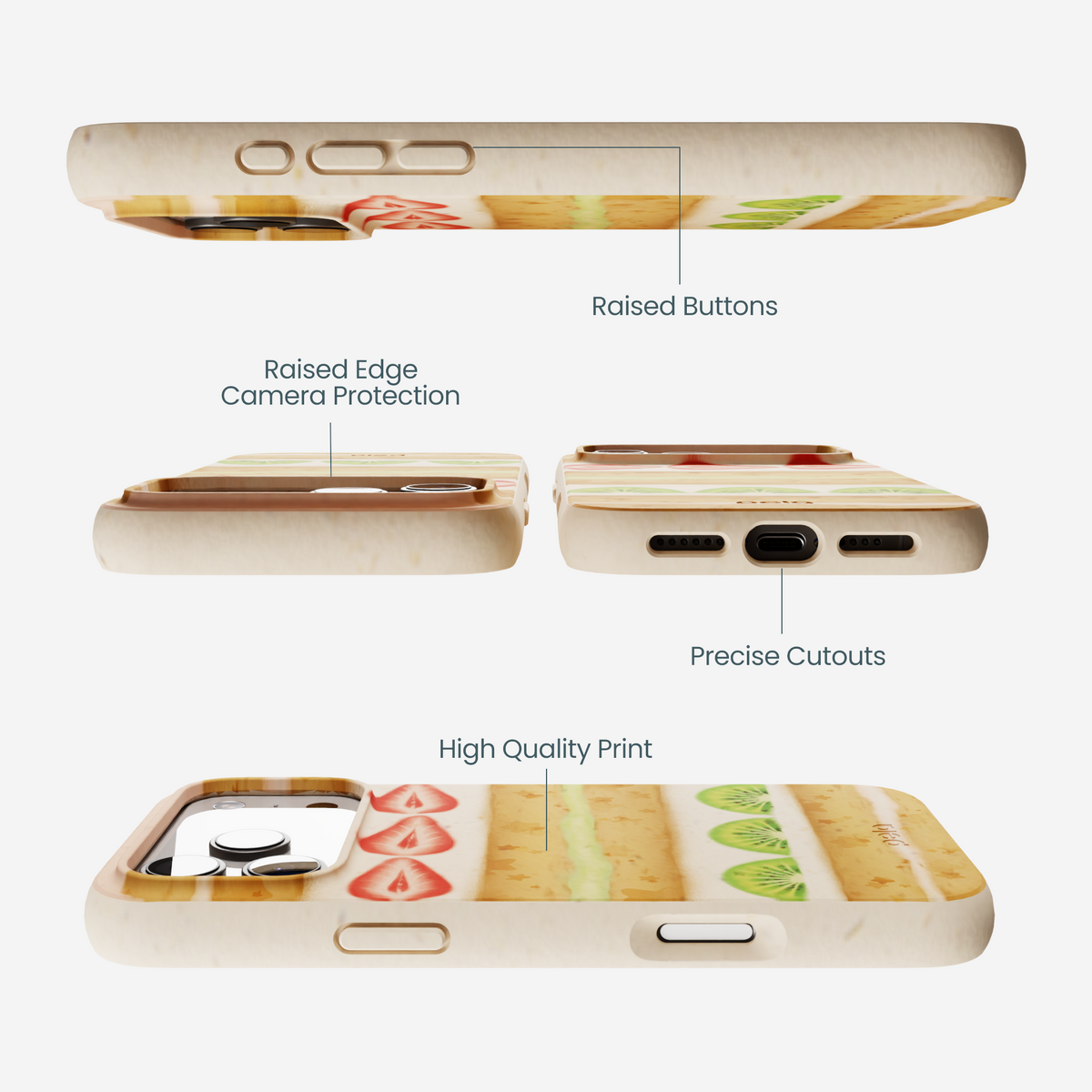 Seashell Fruit Cake iPhone 17 Pro Max Case