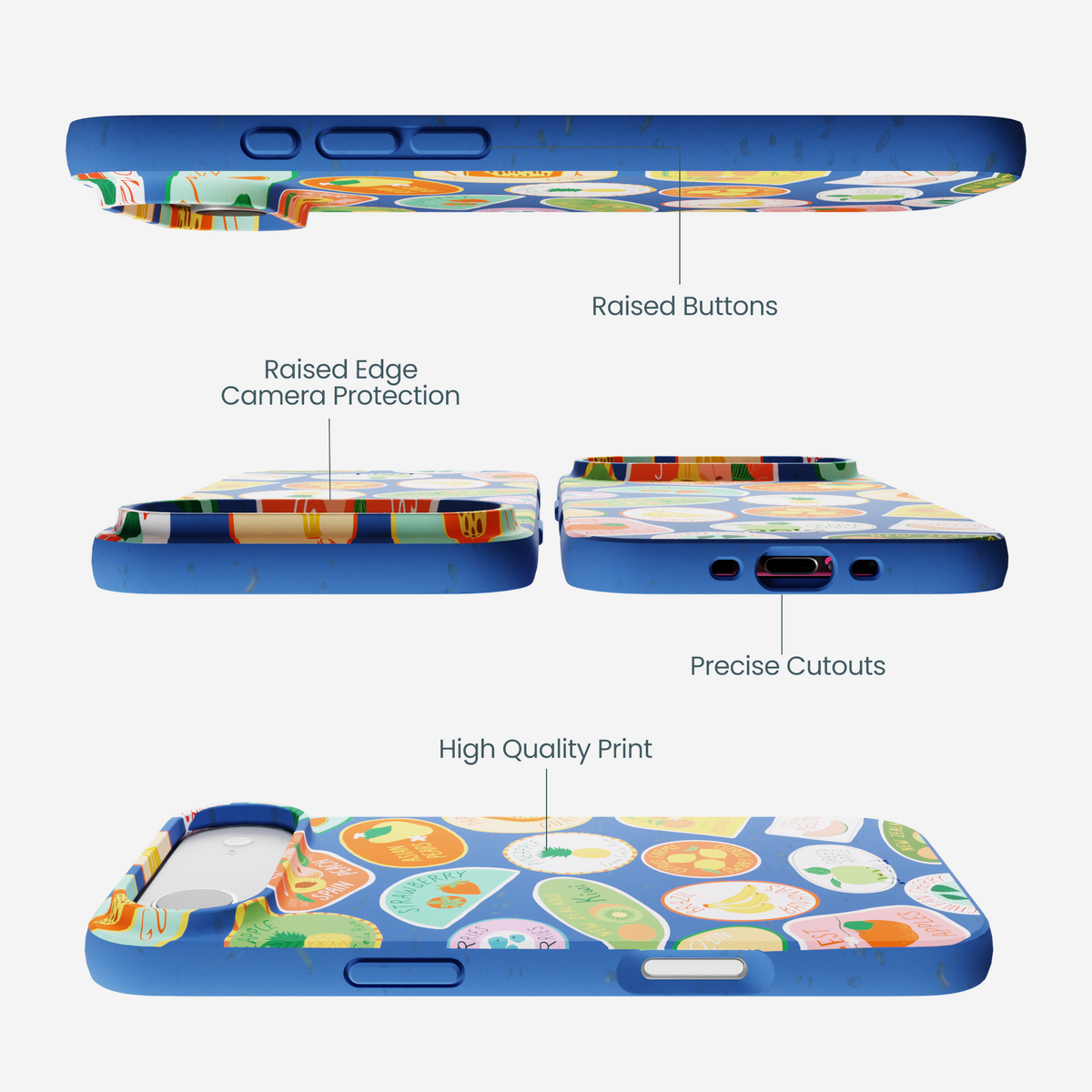 Electric Blue Frutti Club iPhone Air Case
