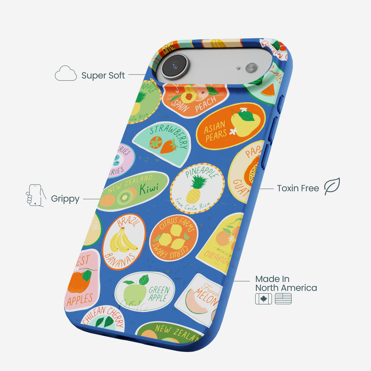 Electric Blue Frutti Club iPhone Air Case