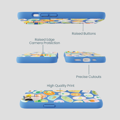 Electric Blue Frutti Club iPhone 16e/17e Case
