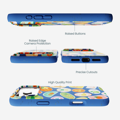 Electric Blue Frutti Club iPhone 17 Pro Max Case