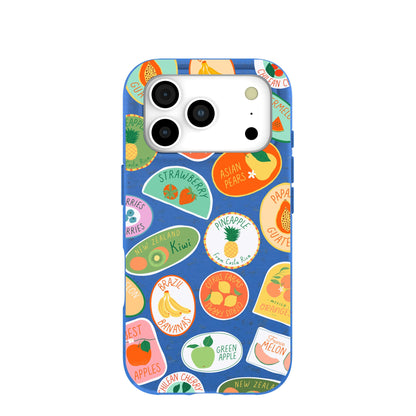 Electric Blue Frutti Club iPhone 17 Pro Case