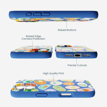 Electric Blue Frutti Club iPhone 17 Case