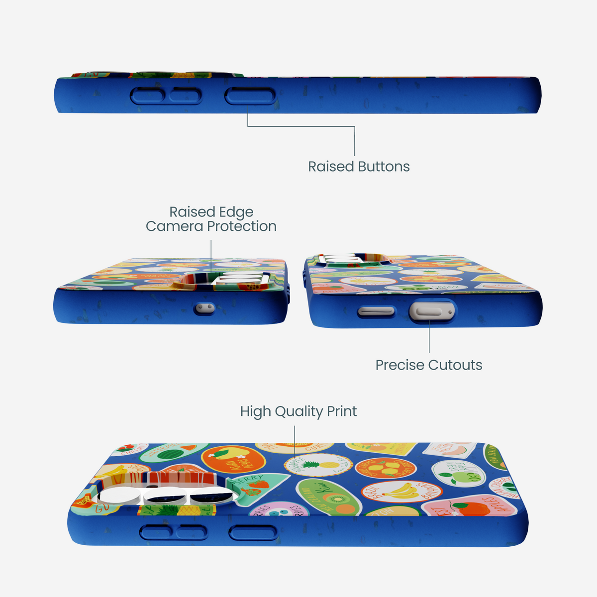 Electric Blue Frutti Club Samsung Galaxy S26 Case